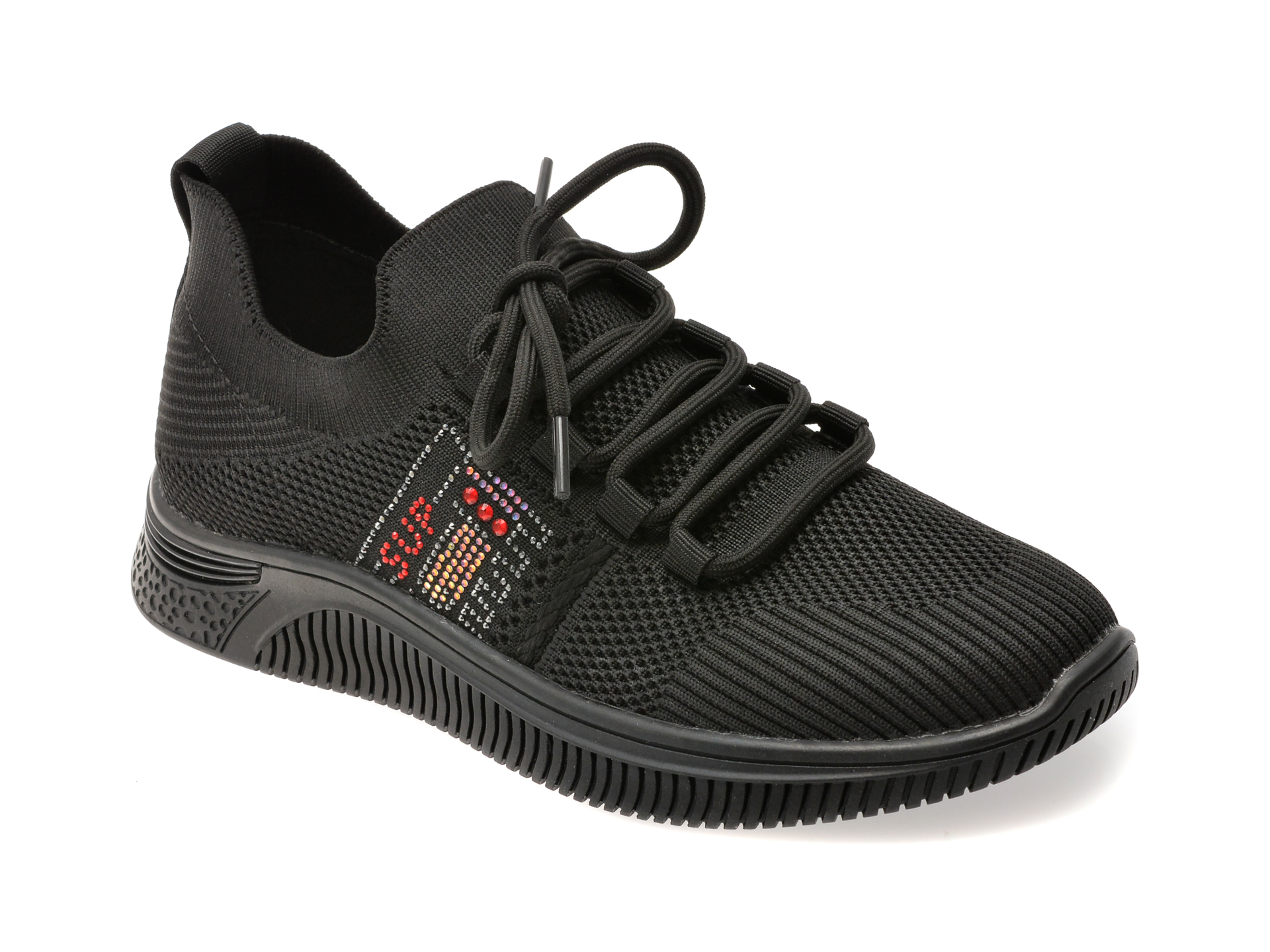Pantofi sport FLAVIA PASSINI negri, 22503, din material textil