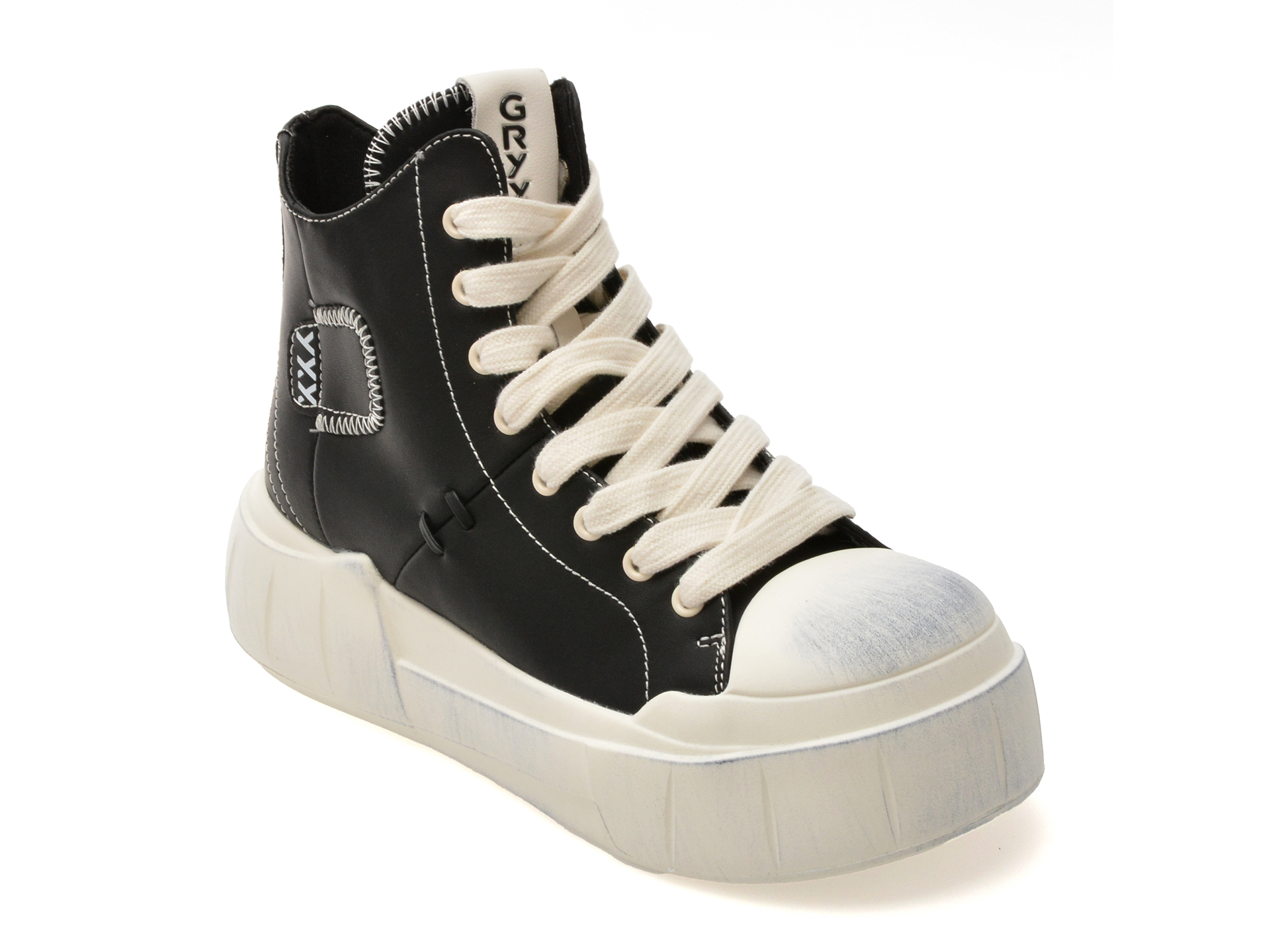 Ghete GRYXX negre, 986730, din piele naturala