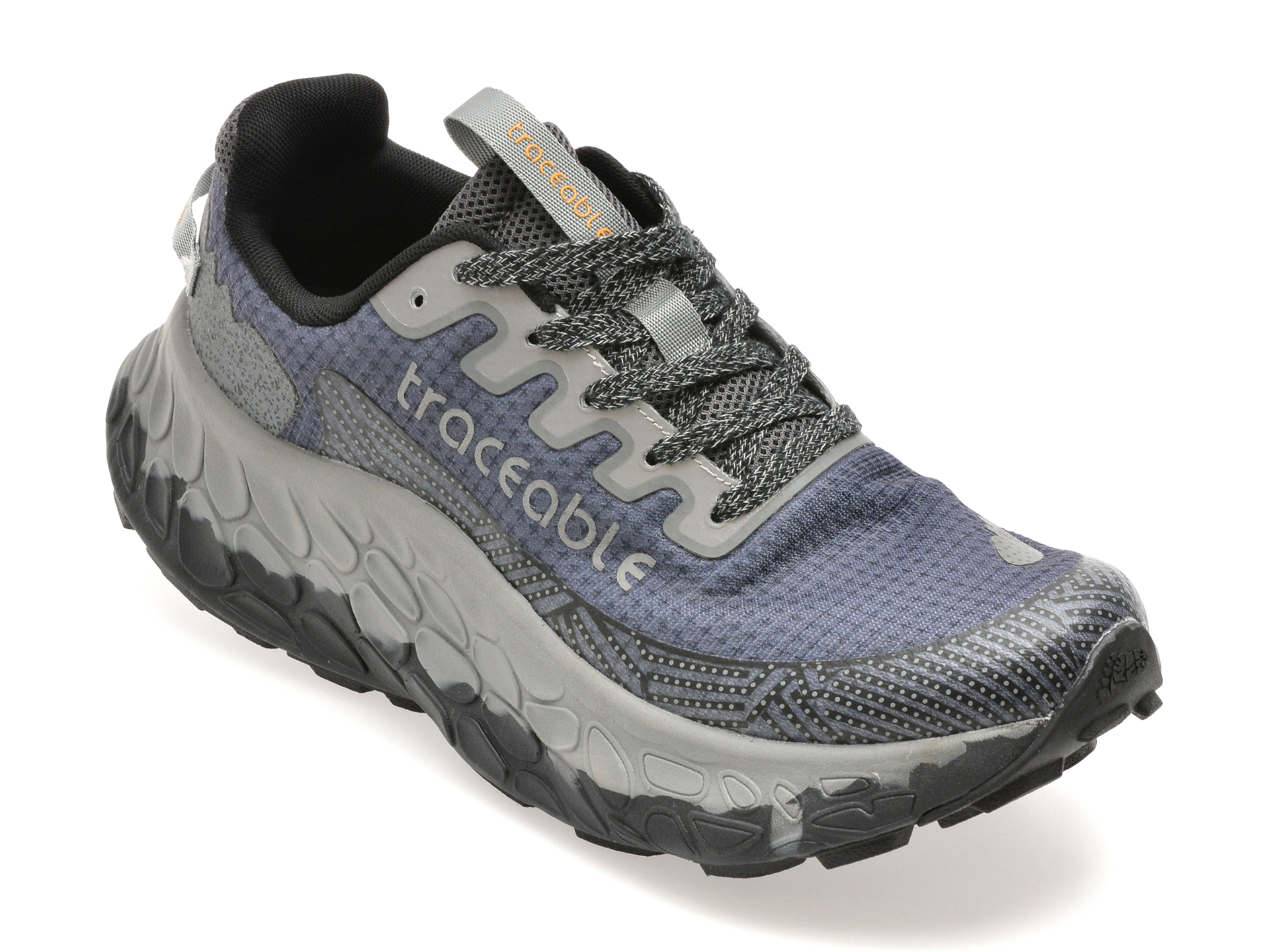 Pantofi sport TRACEABLE gri, 6655, din material textil