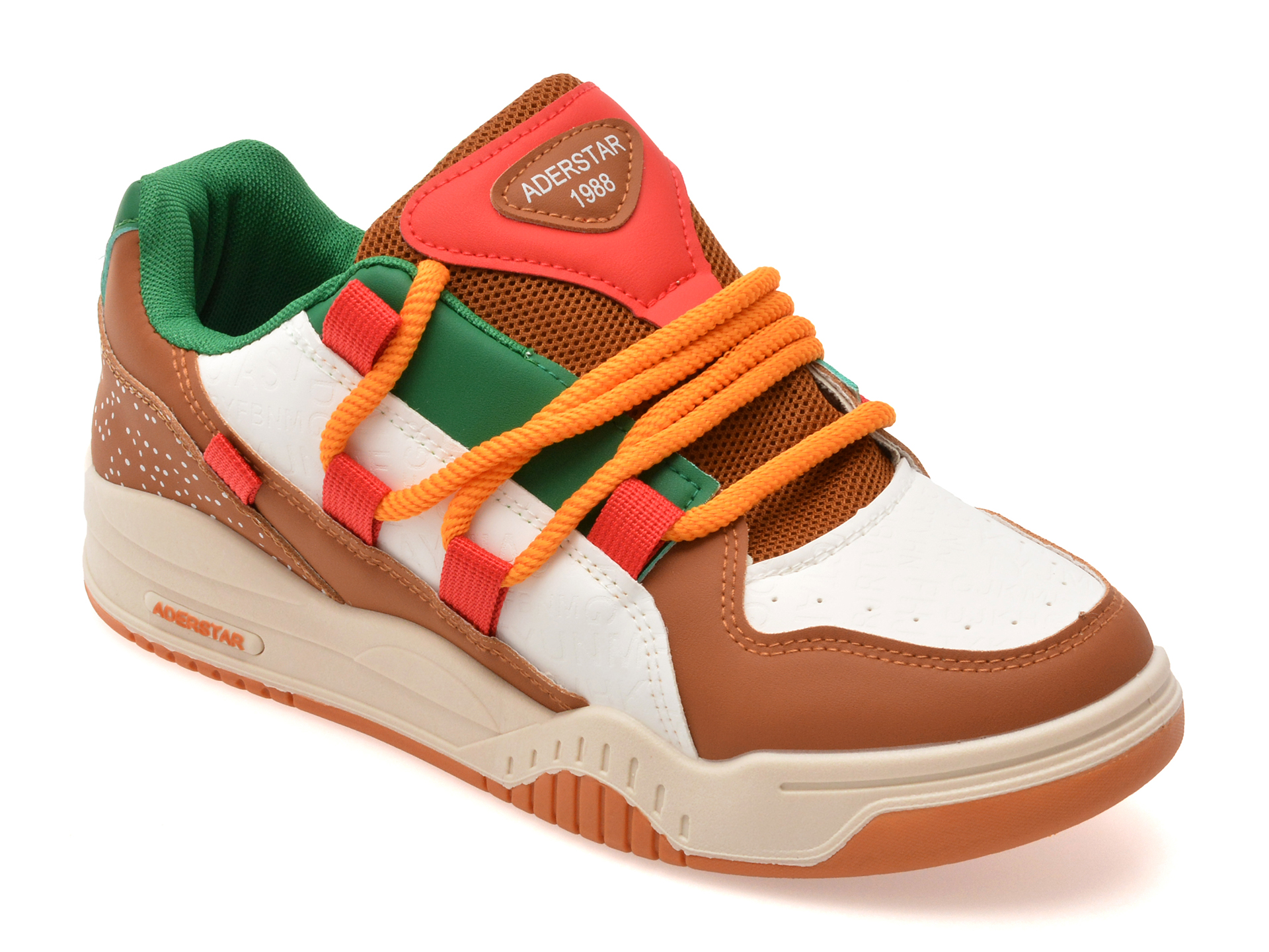 Pantofi sport FASHION maro, RB001, din piele ecologica