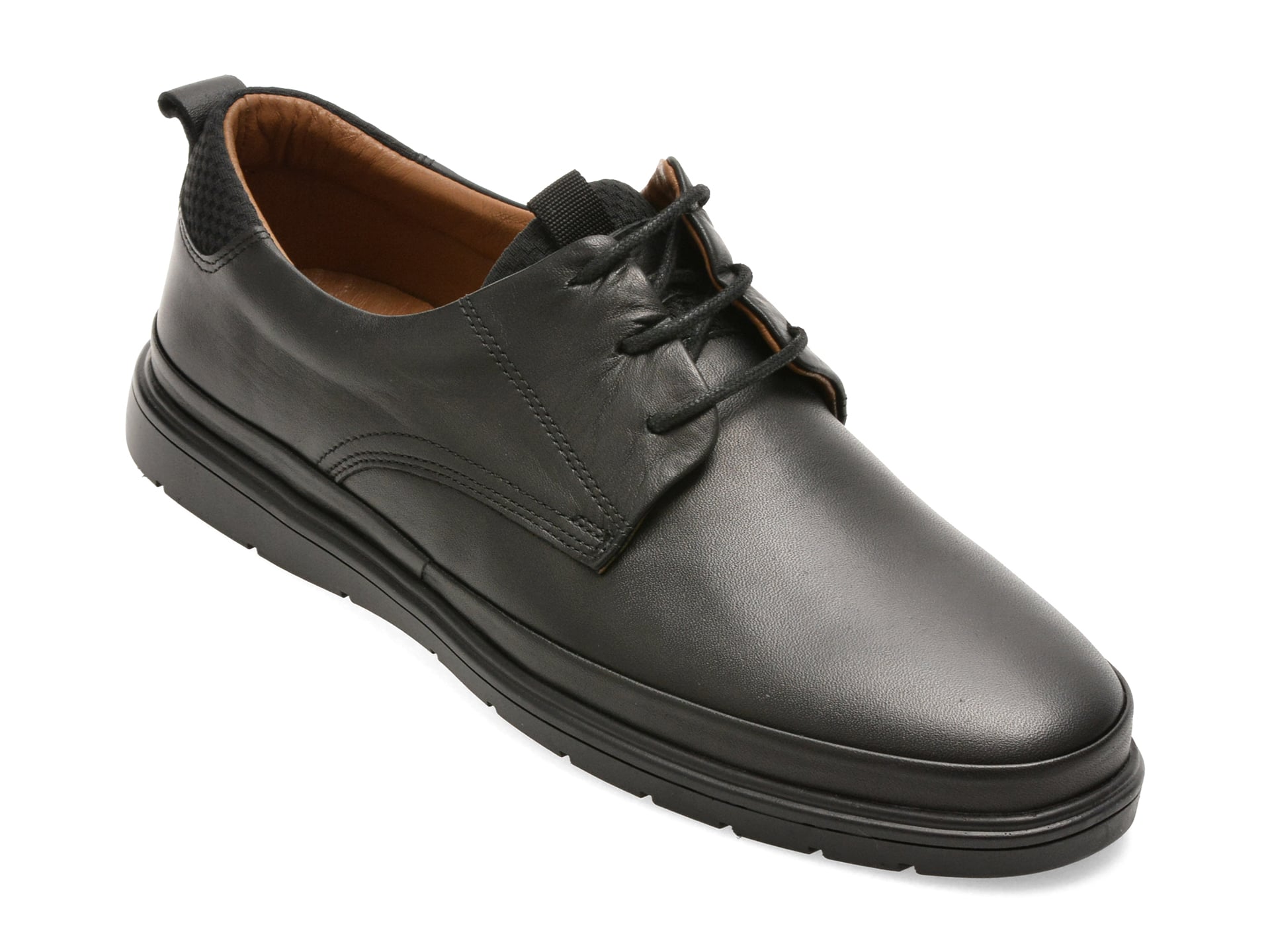 Pantofi BITE THE BULLET negri, RM110, din piele naturala - Bite The Bullet