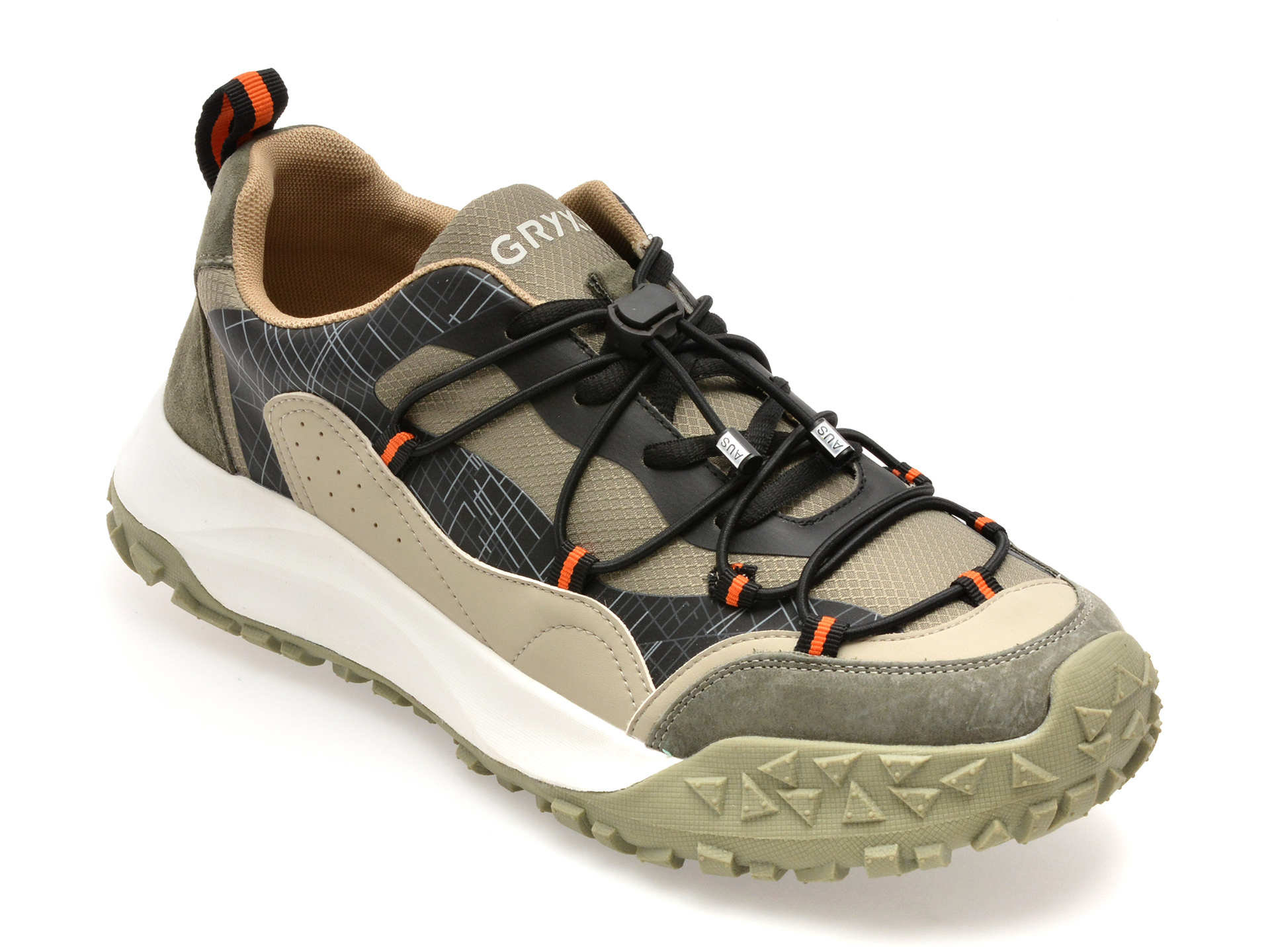 Pantofi sport GRYXX negri, 95502, din material textil