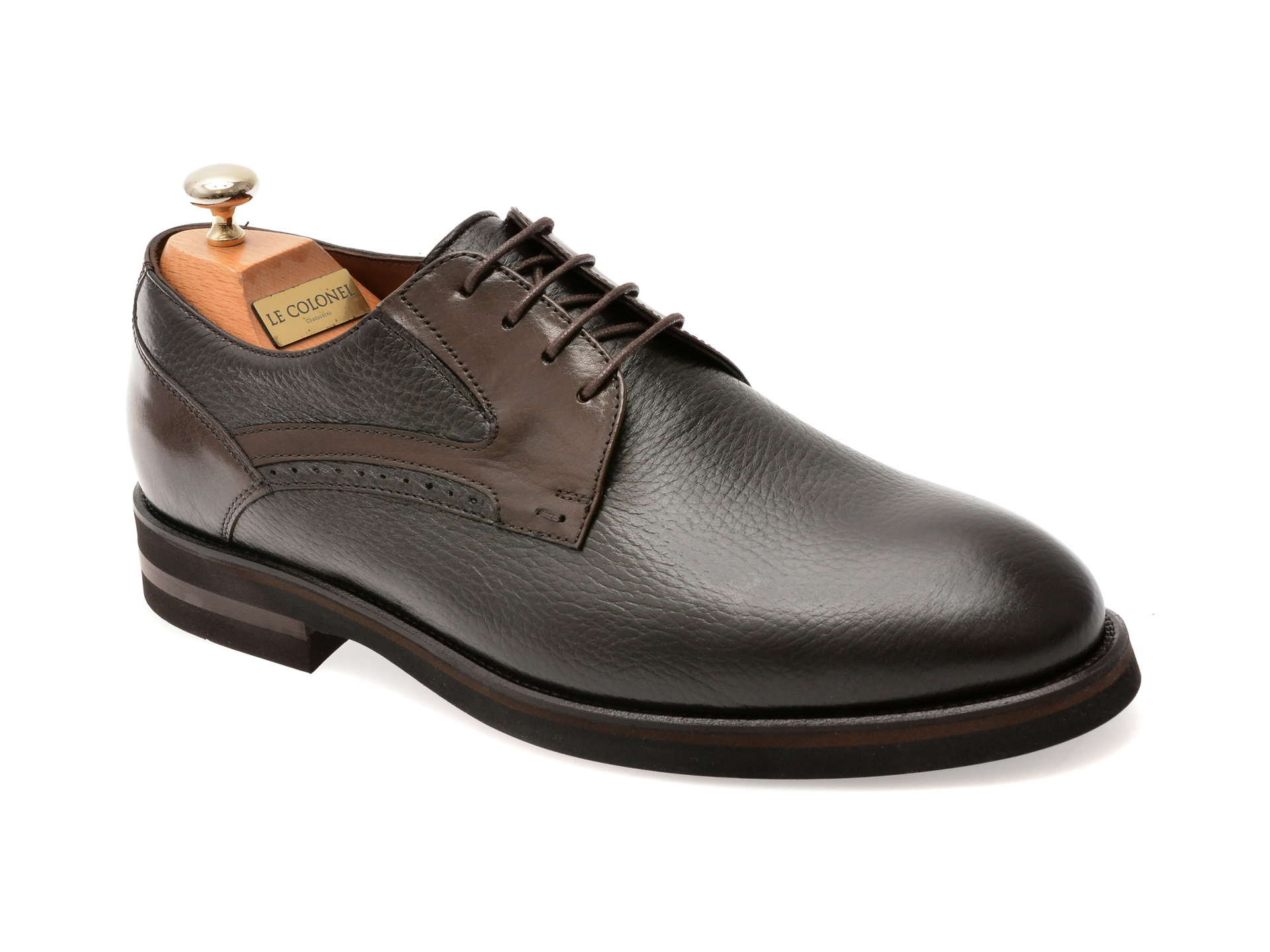 Pantofi eleganti LE COLONEL maro, 63642, din piele naturala