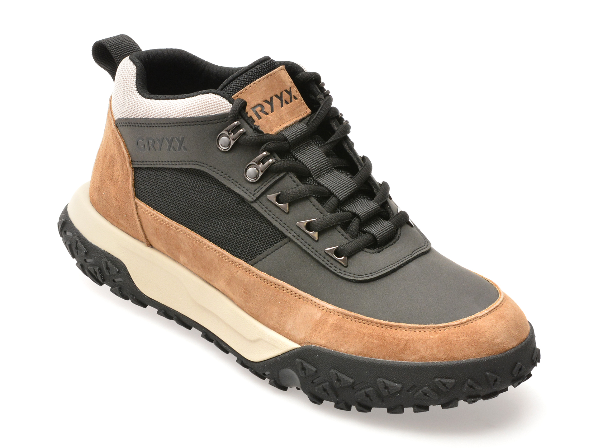 Ghete GRYXX negre, 95526, din piele naturala