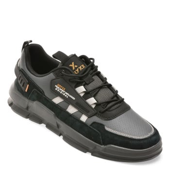 Pantofi sport GRYXX negri, 28186, din piele ecologica