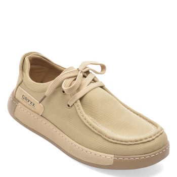 Mocasini GRYXX bej, 93662, din material textil