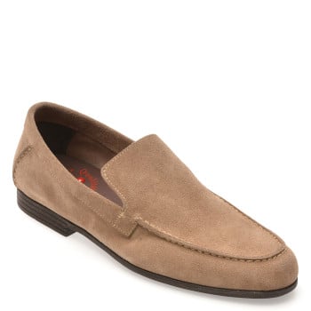 Mocasini OTTER gri, 5014, din piele intoarsa