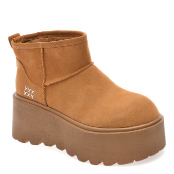 Ghete GRYXX maro, 8083, din piele intoarsa