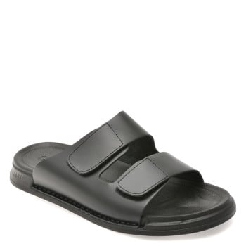 Papuci GRYXX negri, UZ255, din piele naturala