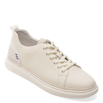 Pantofi sport EPICA albi, 8161, din piele naturala