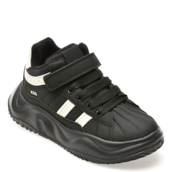 Pantofi sport SELECTION KIDS negri, 23178M, din piele ecologica