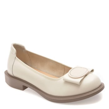 Balerini FLAVIA PASSINI bej, 6020, din piele naturala