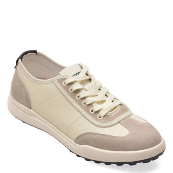 Pantofi sport OTTER albi, T25239, din piele naturala