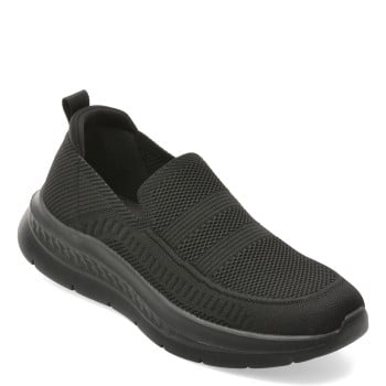 Pantofi sport BITE THE BULLET negri, HCQ25, din material textil