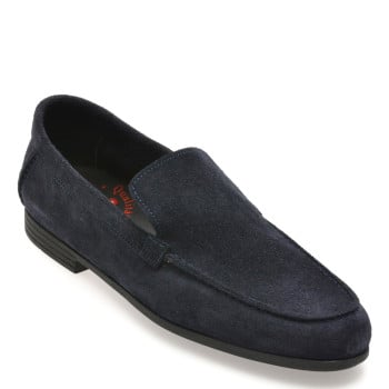 Mocasini OTTER bleumarin, 5014, din piele intoarsa