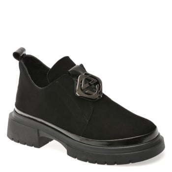 Ghete GRYXX negre, 386467, din piele intoarsa