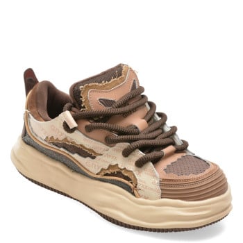 Pantofi sport GRYXX maro, 25081, din piele naturala