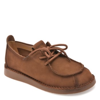 Pantofi GRYXX maro, 8820, din nabuc