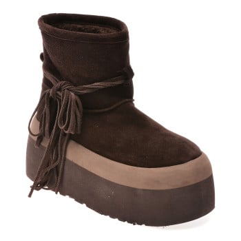 Ghete GRYXX maro, 6906, din piele intoarsa