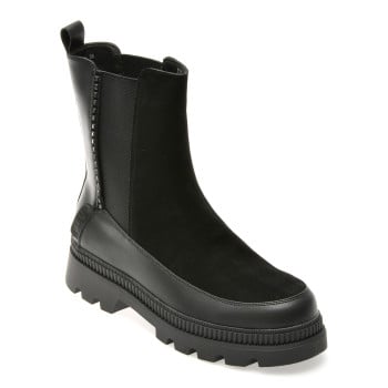 Ghete FLAVIA PASSINI negre, 4J315, din piele intoarsa