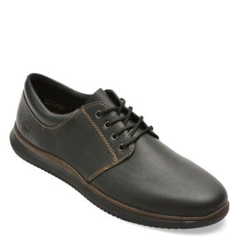 Pantofi RIEKER negri, 10424, din piele naturala