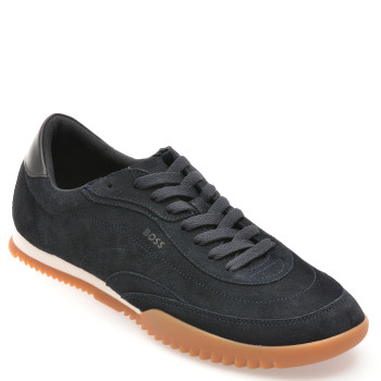 Pantofi sport BOSS bleumarin, 8707, din piele intoarsa