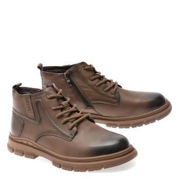 Ghete GRYXX kaki, 8853, din piele naturala