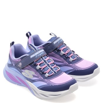 Pantofi sport SKECHERS bleumarin, COSMIC GLOW, din material textil