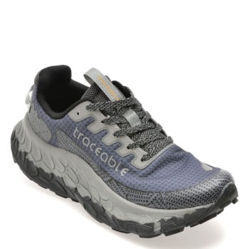 Pantofi sport TRACEABLE gri, 6655, din material textil