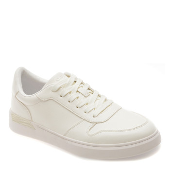 Pantofi sport ALDO albi, RETRO SNEAKER 100, din piele ecologica