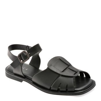 Sandale EPICA negre, 1383C20, din piele naturala