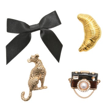 Brose ALDO aurii, CHICPINS 970, din metal