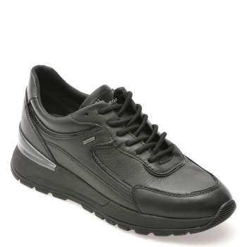 Pantofi sport GEOX negri, D563LB, din piele naturala
