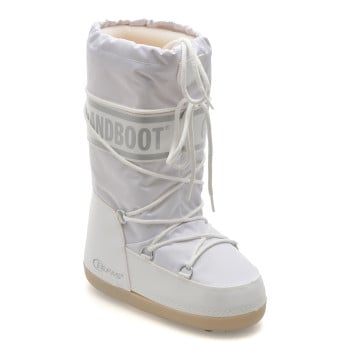 Cizme GRANDBOOT albe, 06, din material textil