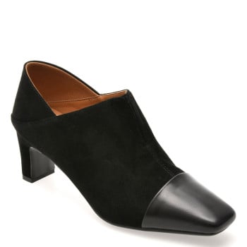 Ghete EPICA negre, 25C3203, din piele naturala