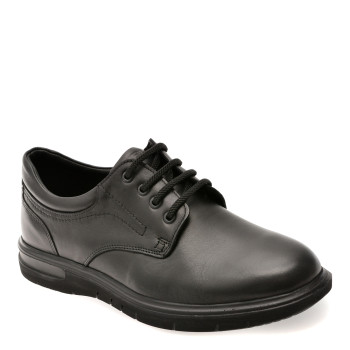 Pantofi OTTER negri, 2804, din piele naturala