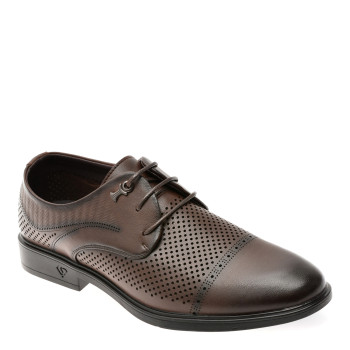 Pantofi eleganti BITE THE BULLET maro, T8503, din piele naturala