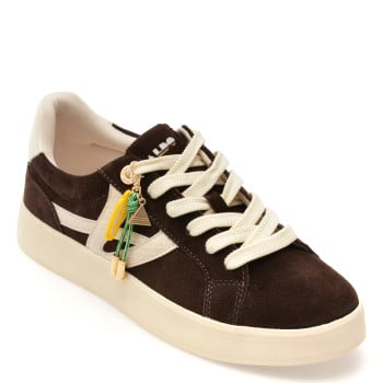 Pantofi sport ALDO maro, MTL72 SNEAKER, din piele intoarsa