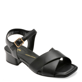 Sandale CLARKS negre, SERINA 35 CROSS, din piele naturala