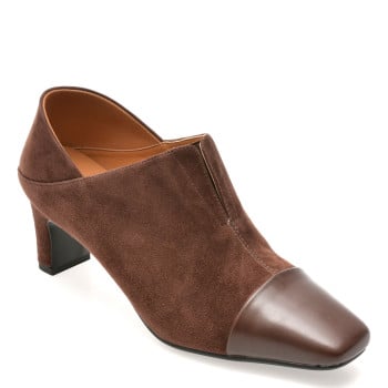 Ghete EPICA maro, 25C3203, din piele naturala