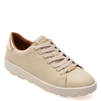 Pantofi sport GEOX bej, D55WEB, din piele naturala