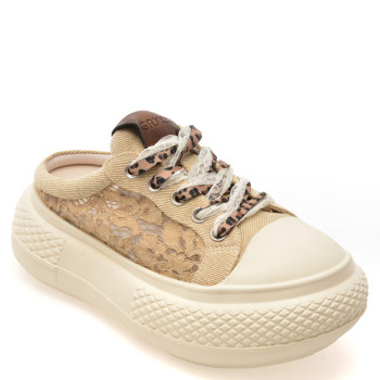 Papuci GRYXX bej, 69399, din material textil