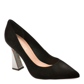 Pantofi eleganti EPICA negri, 9649835, din nabuc