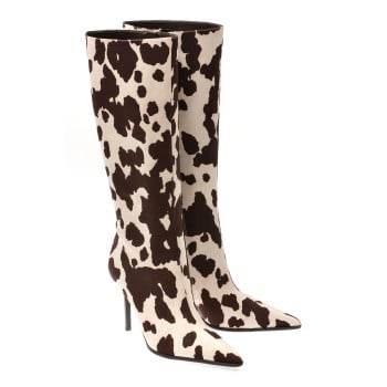 Cizme elegante ALDO maro, RE-EMMA 241, din material textil