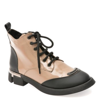 Ghete GRYXX gri, 527314, din piele naturala lacuita