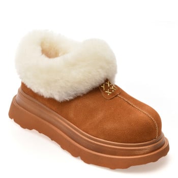 Ghete GRYXX maro, 3120, din piele intoarsa