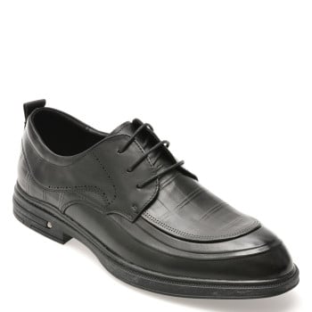 Pantofi EPICA negri, 8820, din piele naturala