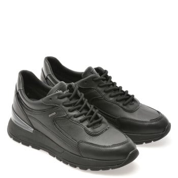 Pantofi sport GEOX negri, D563LB, din piele naturala
