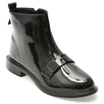 Ghete FLAVIA PASSINI negre, 151, din piele naturala lacuita