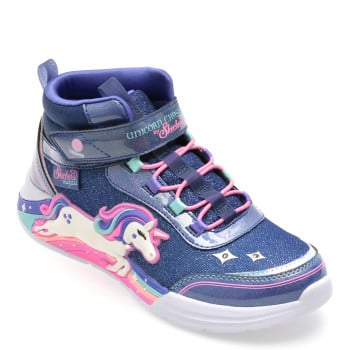 Ghete SKECHERS bleumarin, UNICORN CHASER, din material textil